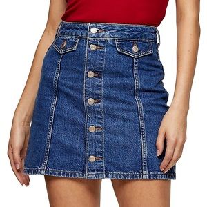 BNWT 2 Topshop jean skirts